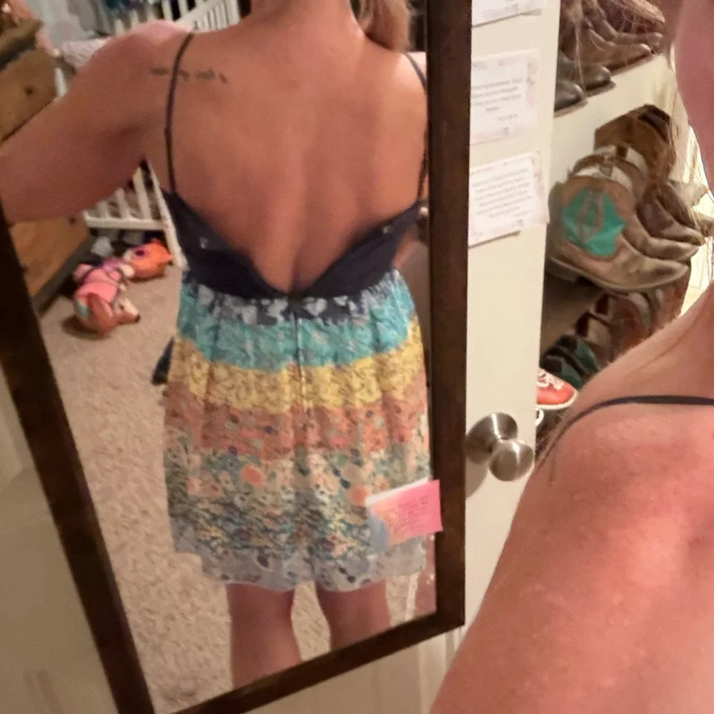 Colorful Spaghetti Strap Dress - Picture 3 of 5